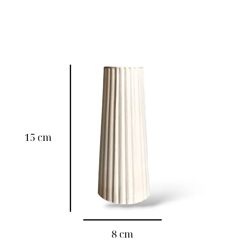 Διακοσμητικό Βάζο - Line Beige - Image 6
