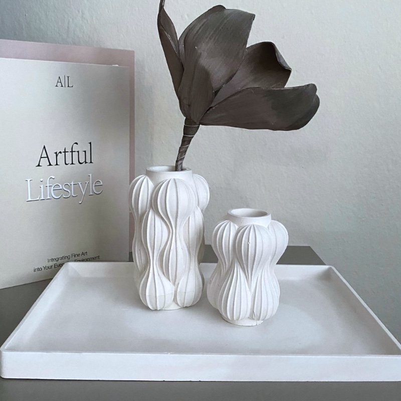 Διακοσμητικά Βάζα Λευκά Victorian - Image 2