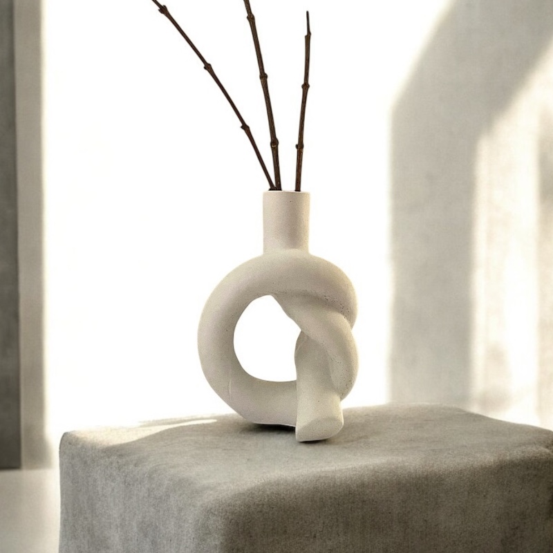 Διακοσμητικό Βάζο Beige Knot