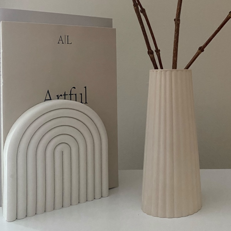 Διακοσμητικός Δίσκος Λευκός Line - Image 3