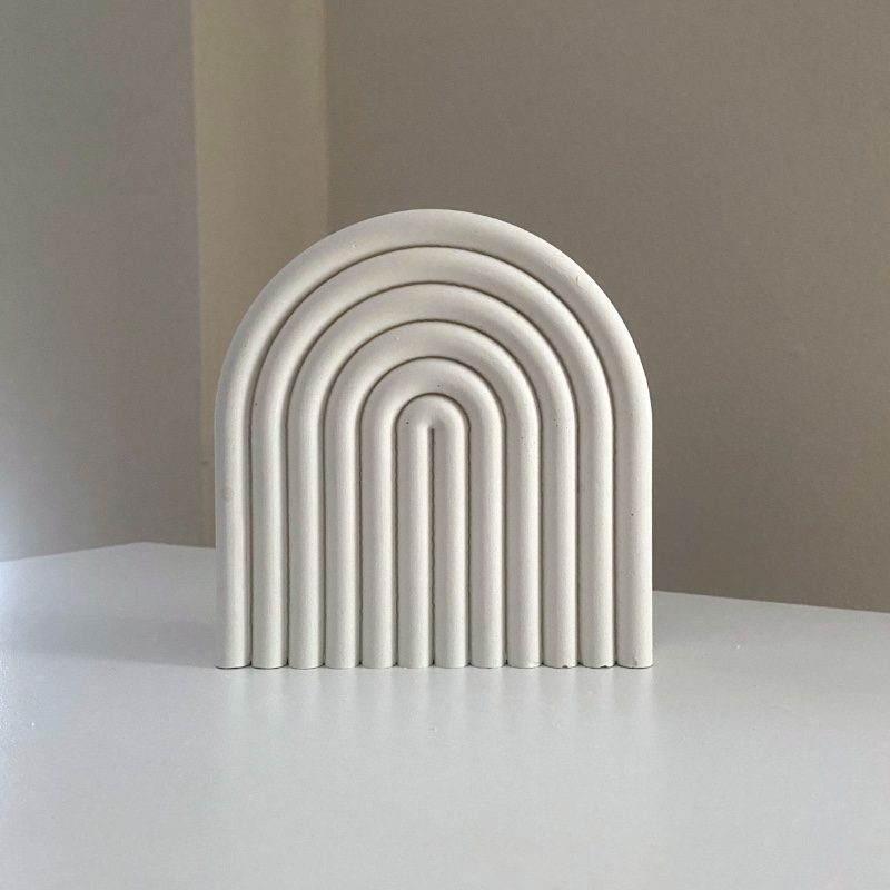 Διακοσμητικός Δίσκος Λευκός Line