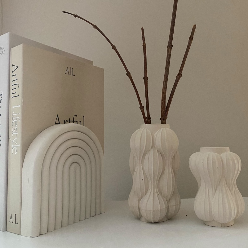 Διακοσμητικός Δίσκος Μπέζ Line - Image 2