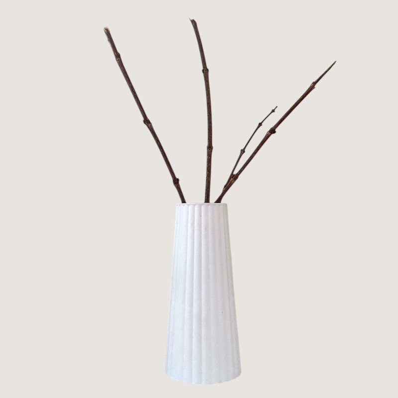 Διακοσμητικό Βάζο Λευκό Line - Image 5