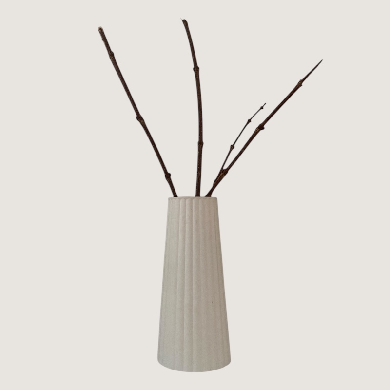 Διακοσμητικό Βάζο Μπεζ Line - Image 4