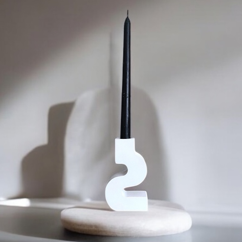 Κηροπήγιο Λευκό Aria - Image 5