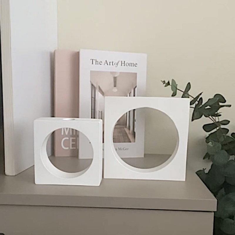 Διακοσμητικά Βάζα Λευκά Cube - Image 2