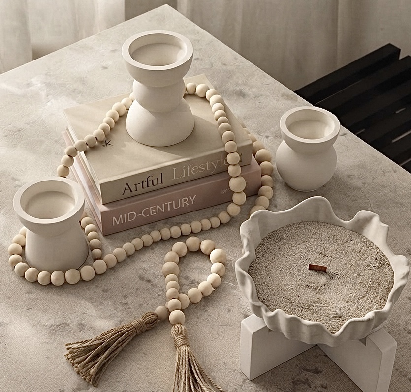 Διακοσμητικό Σετ - Aelia Sand Candle - Image 3