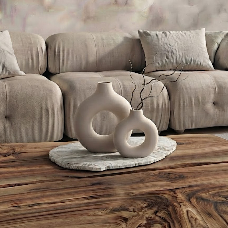 Σετ Βάζα 2 τμχ - Orin Beige Bone - Image 3
