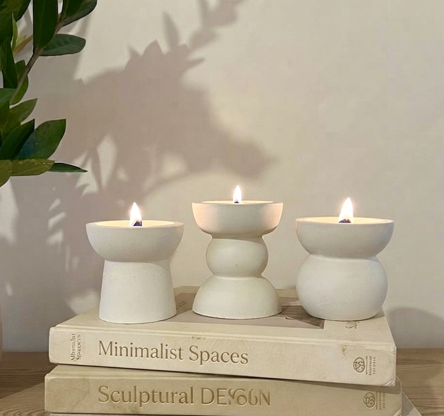 Κηροπήγια - Trio sand candles - Image 7