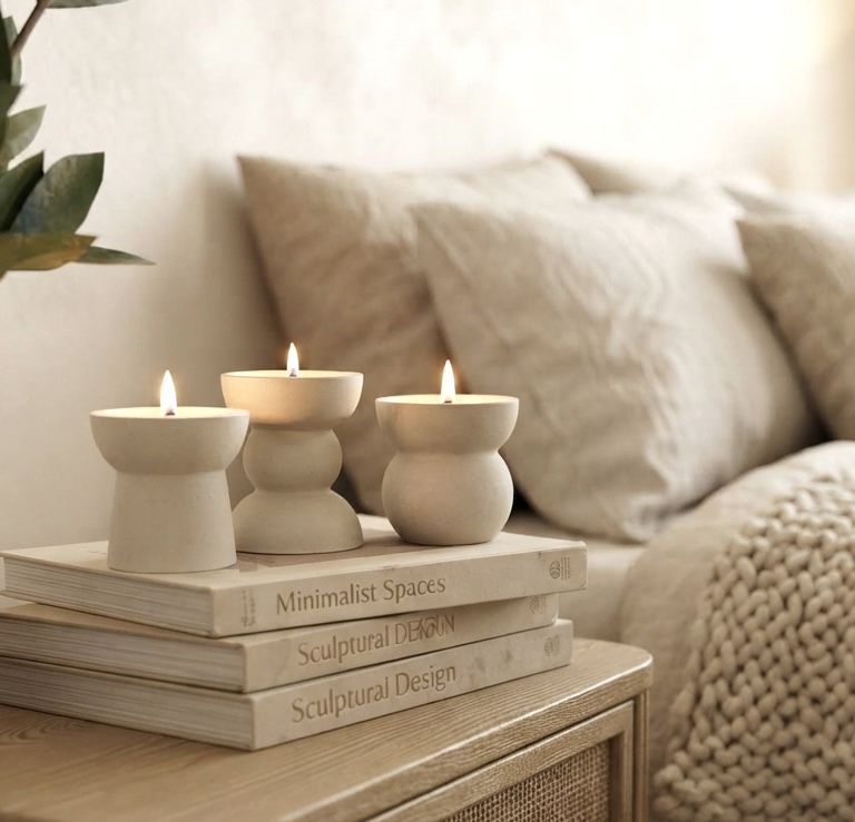 Κηροπήγια - Trio sand candles - Image 4