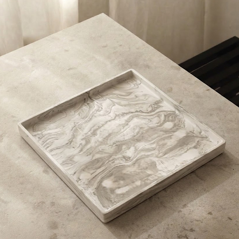 Διακοσμητικός Δίσκος - Cube - Marble