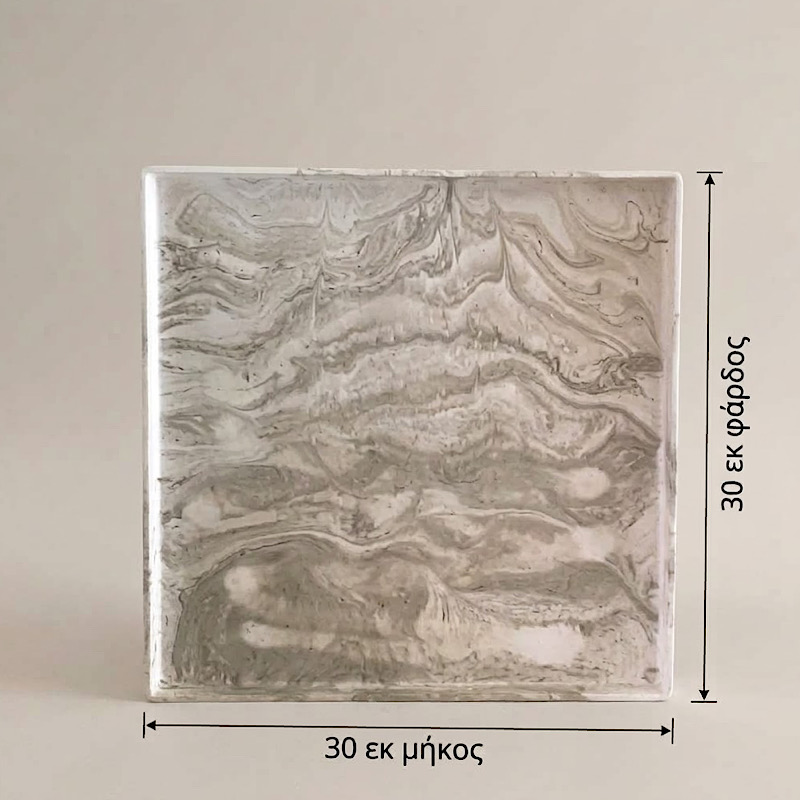 Διακοσμητικός Δίσκος - Cube - Marble - Image 2