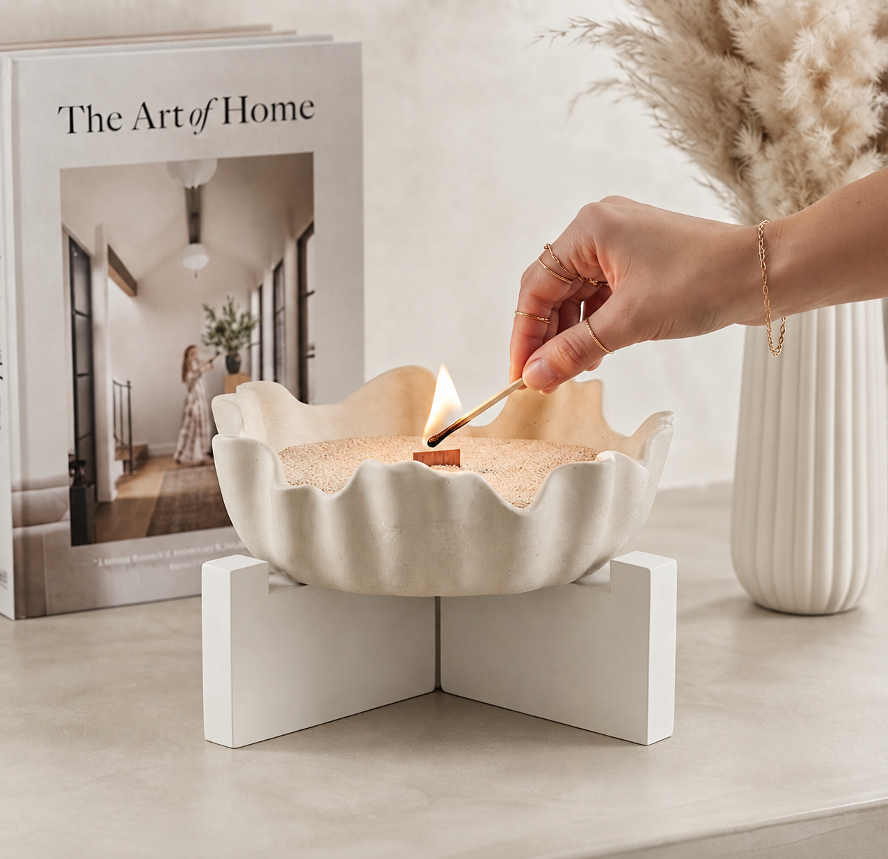 Διακοσμητικό Σετ - Aelia Sand Candle - Image 5