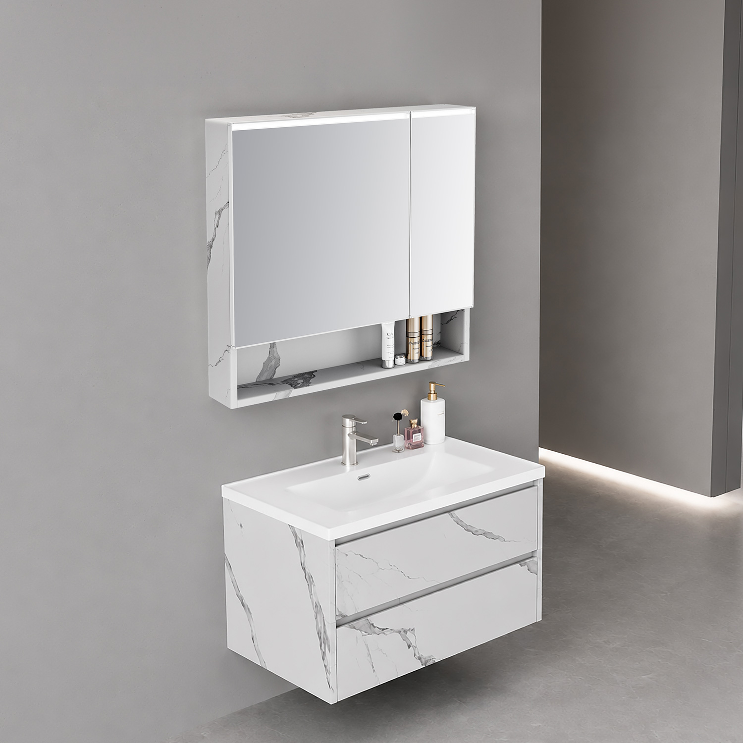 Καθρέπτης PVC Marble IVA KARAG