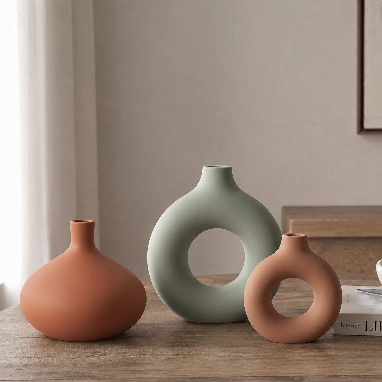 Διακοσμητικό Βάζο - Opal Terracotta burnt - Image 3