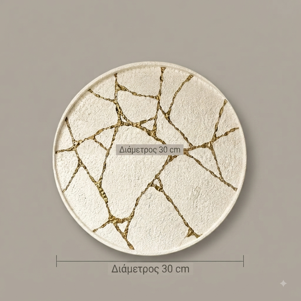 Ανάγλυφος Δίσκος - kintsugi Tray - Image 2