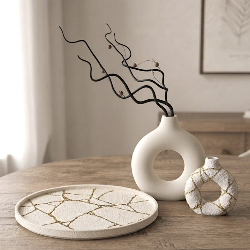 Ανάγλυφος Δίσκος - kintsugi Tray - Image 3