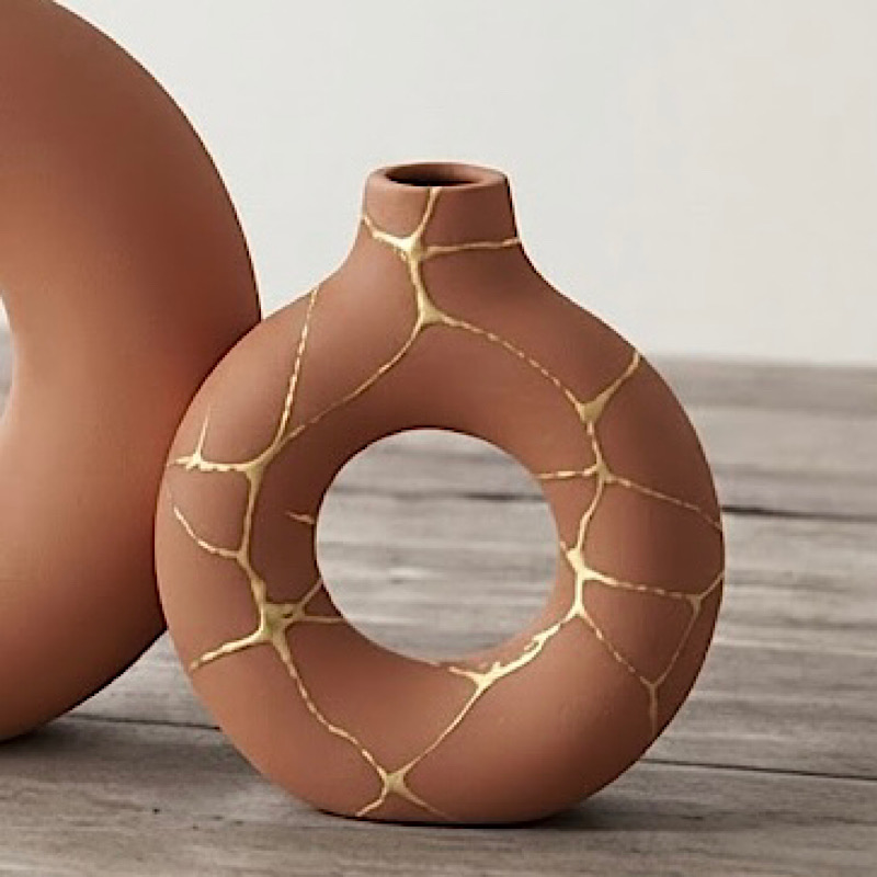 Σετ Βάζα - Kintsugi terracotta burnt - Image 8